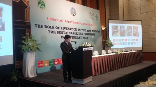 Thứ trưởng Bộ Nông nghiệp và Phát triển nông thôn Lê Quốc Doanh phát biểu tại hội thảo. Ảnh: Bích Hồng/BNEWS/TTXVN
