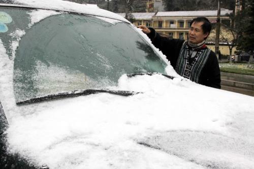 Tuyết rơi dày tại Sa Pa