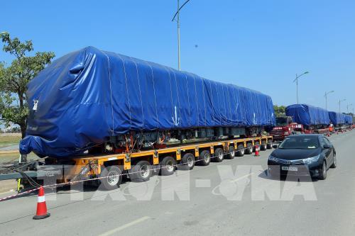 Các toa tàu đầu tiên của tuyến đường sắt Cát Linh- Hà Đông