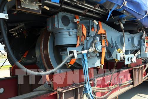 Các toa tàu đầu tiên của tuyến đường sắt Cát Linh- Hà Đông