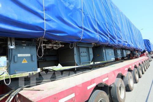 Các toa tàu đầu tiên của tuyến đường sắt Cát Linh- Hà Đông