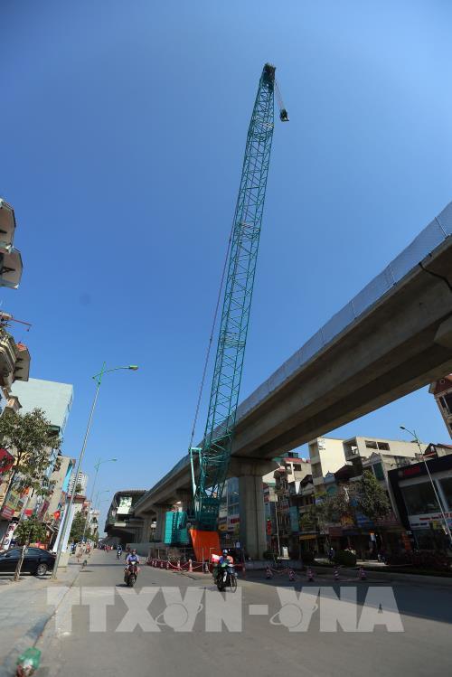 Các toa tàu đầu tiên của tuyến đường sắt Cát Linh- Hà Đông