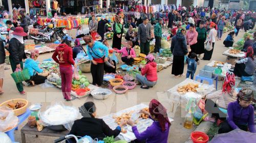 Đặc sắc chợ phiên Huội Cuổi ngày đầu xuân