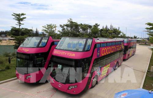 Xe buýt hai tầng chở khách tham quan miễn phí thành phố Đà Nẵng