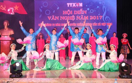 Những hình ảnh đẹp nhất tại Hội diễn văn nghệ TTXVN năm 2017