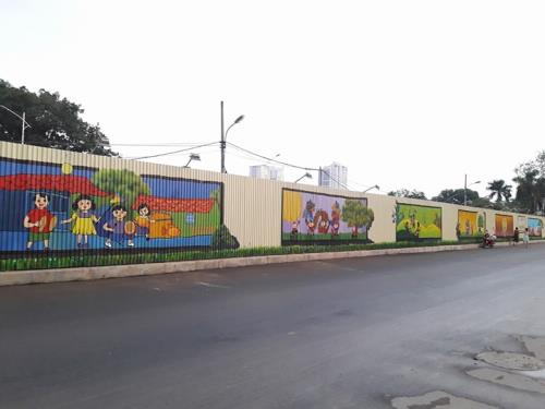 Độc đáo con đường tranh 3D dài nhất Việt Nam