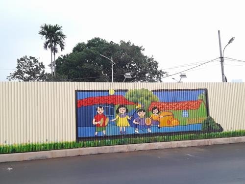 Độc đáo con đường tranh 3D dài nhất Việt Nam