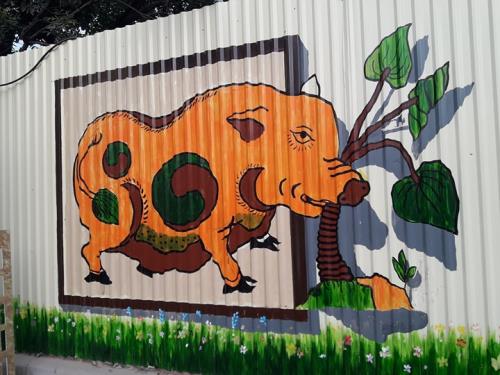 Độc đáo con đường tranh 3D dài nhất Việt Nam