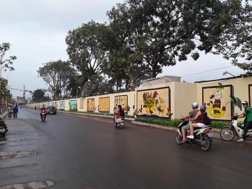 Độc đáo con đường tranh 3D dài nhất Việt Nam