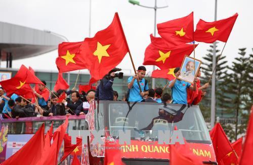  Đội tuyển U23 Việt Nam về nước trong sự đón tiếp nồng hậu 