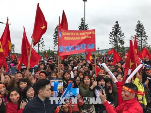  Đội tuyển U23 Việt Nam về nước trong sự đón tiếp nồng hậu 