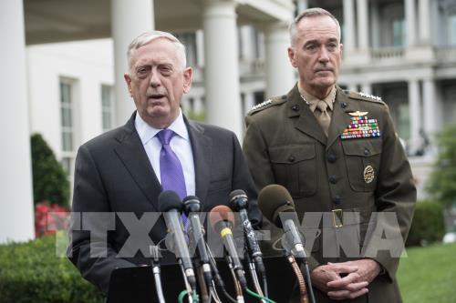 Đợt không kích đầu tiên của Mỹ, Anh, Pháp tại Syria