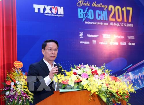 Lễ trao Giải báo chí Thông tấn xã Việt Nam 2017