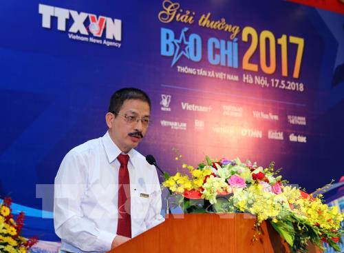 Lễ trao Giải báo chí Thông tấn xã Việt Nam 2017