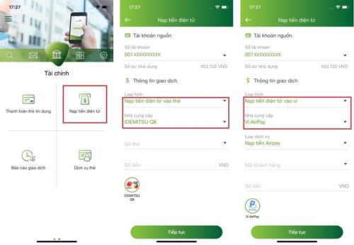 Loạt tính năng mới trên ứng dụng Mobile Banking Vietcombank