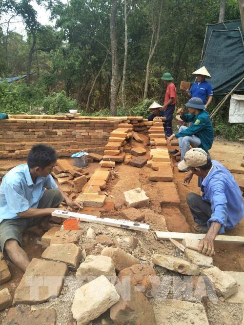 Kết thúc trùng tu đợt một, nhiều tháp cổ Mỹ Sơn được gia cố vững chắc