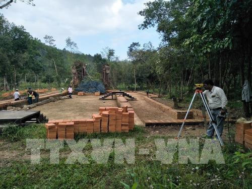 Kết thúc trùng tu đợt một, nhiều tháp cổ Mỹ Sơn được gia cố vững chắc
