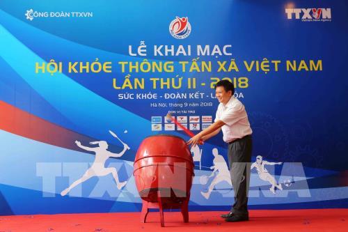 Gần 400 vận động viên tham dự Đại hội Thể thao TTXVN năm 2018