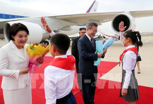 Những hình ảnh mới nhất về cuộc gặp thượng đỉnh liên Triều