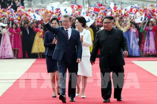 Những hình ảnh mới nhất về cuộc gặp thượng đỉnh liên Triều