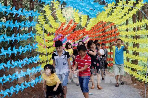 Hàng nghìn du khách đến tham quan Khu Du lịch sinh thái Đồi Thông