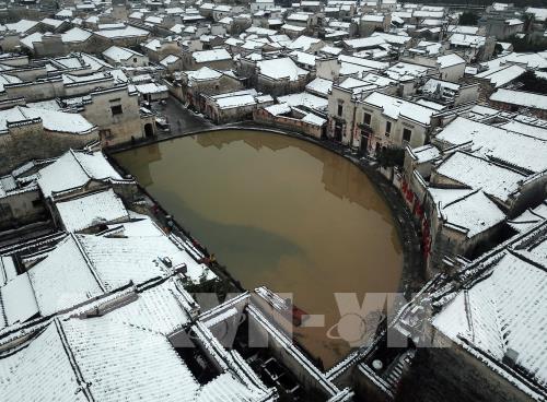 Phong cảnh tuyết rơi tại Trung Quốc