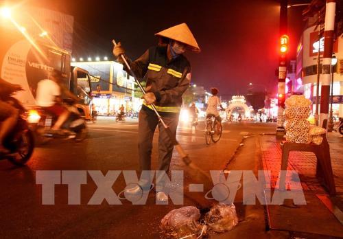 Những công nhân vệ sinh đô thị không đón Giao thừa