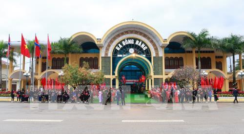 Không khí tại ga Đồng Đăng trước giờ tiễn Chủ tịch Triều Tiên Kim Jong-un 