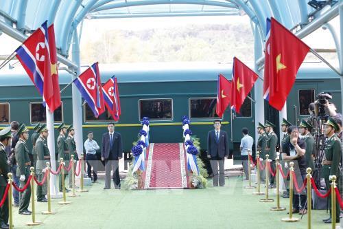 Không khí tại ga Đồng Đăng trước giờ tiễn Chủ tịch Triều Tiên Kim Jong-un 
