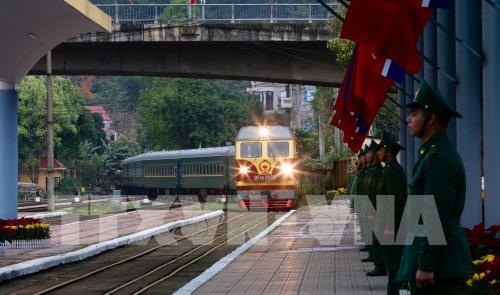 Không khí tại ga Đồng Đăng trước giờ tiễn Chủ tịch Triều Tiên Kim Jong-un 