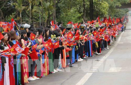 Lễ tiễn Chủ tịch Triều Tiên Kim Jong-un tại ga Đồng Đăng