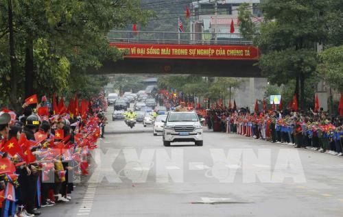 Lễ tiễn Chủ tịch Triều Tiên Kim Jong-un tại ga Đồng Đăng