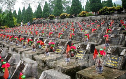 Nghĩa trang liệt sỹ Vị Xuyên nơi yên nghỉ của hơn 1.700 liệt sỹ