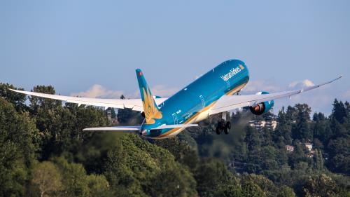 Hình ảnh đầu tiên về &rsquo;siêu máy bay&rsquo; Boeing 787-10 Dreamliner của Vietnam Airlines