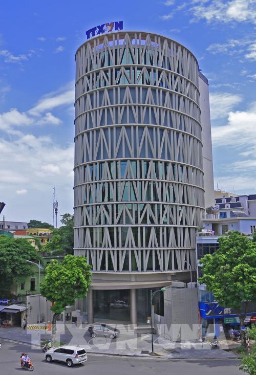 Độc đáo kiến trúc tòa nhà Trung tâm Truyền hình Thông tấn (Vnews)