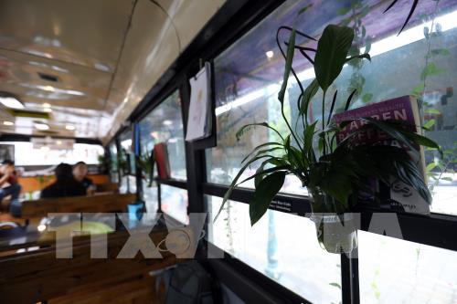 Độc đáo quán cafe bus thân thiện với môi trường
