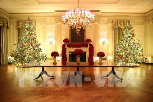 Nhà Trắng (Mỹ) trang hoàng chuẩn bị đón Giáng sinh 2019
