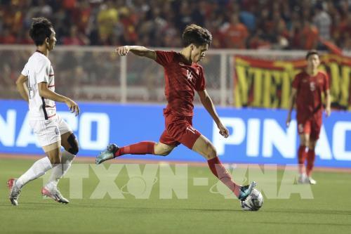 Những hình ảnh đầu tiên trận Bán kết bóng đá nam U22 Việt Nam – U22 Campuchia