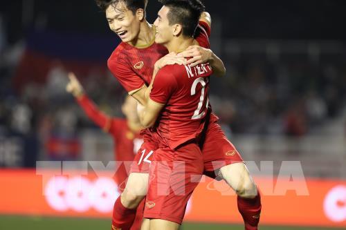 Những hình ảnh đầu tiên trận Bán kết bóng đá nam U22 Việt Nam – U22 Campuchia
