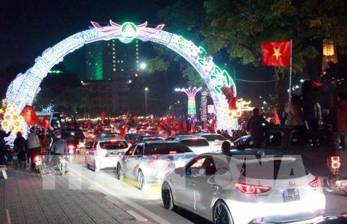 Việt Nam ăn mừng HCV SEA Games lịch sử của đội tuyển bóng đá nam