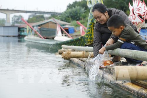 Thả cá chép ngày ông Táo - nét đẹp văn hóa của người Việt
