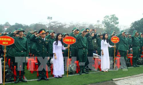 Xúc động hình ảnh tiễn tân binh lên đường nhập ngũ