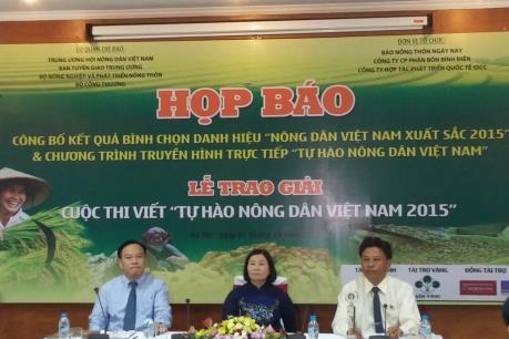 Tôn vinh 63 nông dân xuất sắc năm 2015
