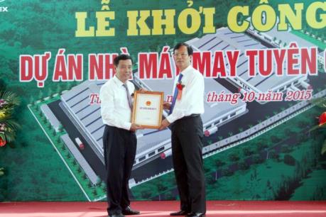 Vinatex đầu tư 130 tỷ đồng xây nhà máy May tại Tuyên Quang