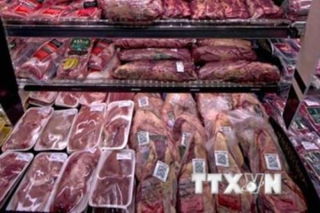 Quầy bán thịt lợn VietGap đầu tiên được trưng bày