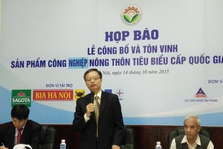 Tôn vinh 100 sản phẩm công nghiệp nông thôn tiêu biểu năm 2015