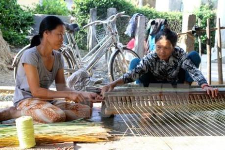 Vực dậy làng nghề dệt chiếu Định Yên