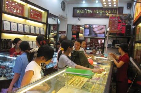 Giá vàng giảm nhẹ phiên đầu tuần