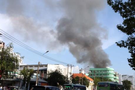 Hỏa hoạn tại khu dân cư ở Thành phố Hồ Chí Minh