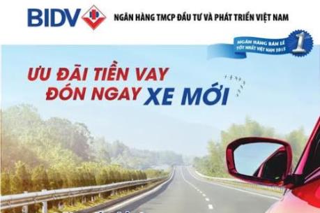 BIDV cho vay mua ô tô với lãi suất hấp dẫn